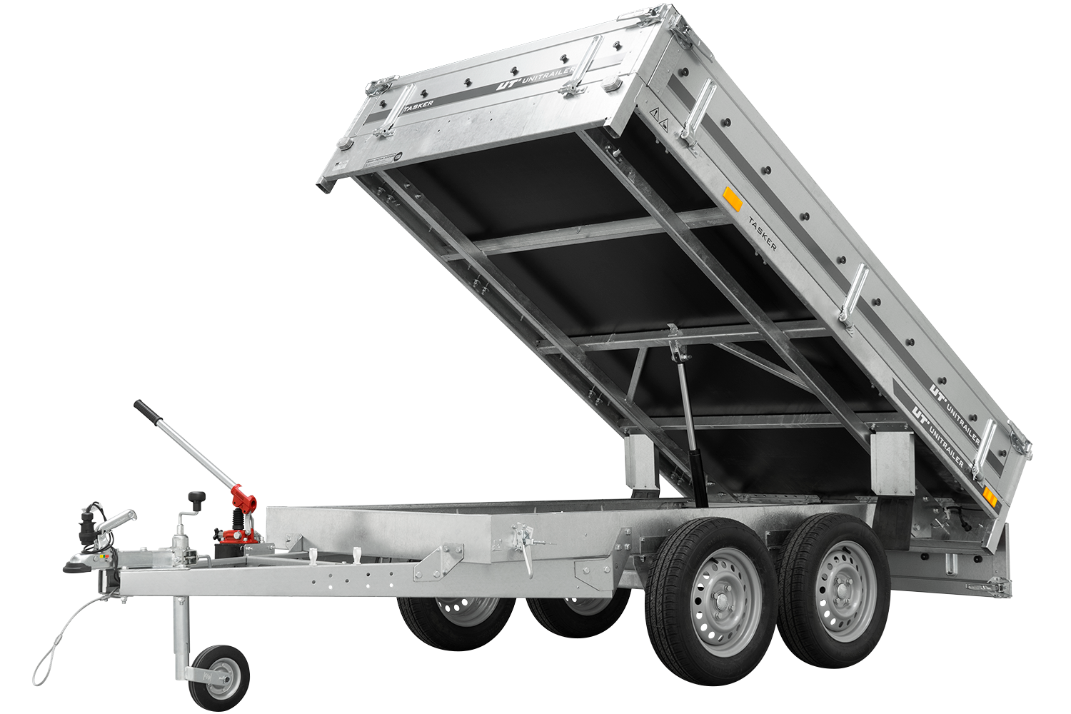 REMORQUE DEUX ESSIEUX 253X150 UNITRAILER TASKER 250/2 750 KG